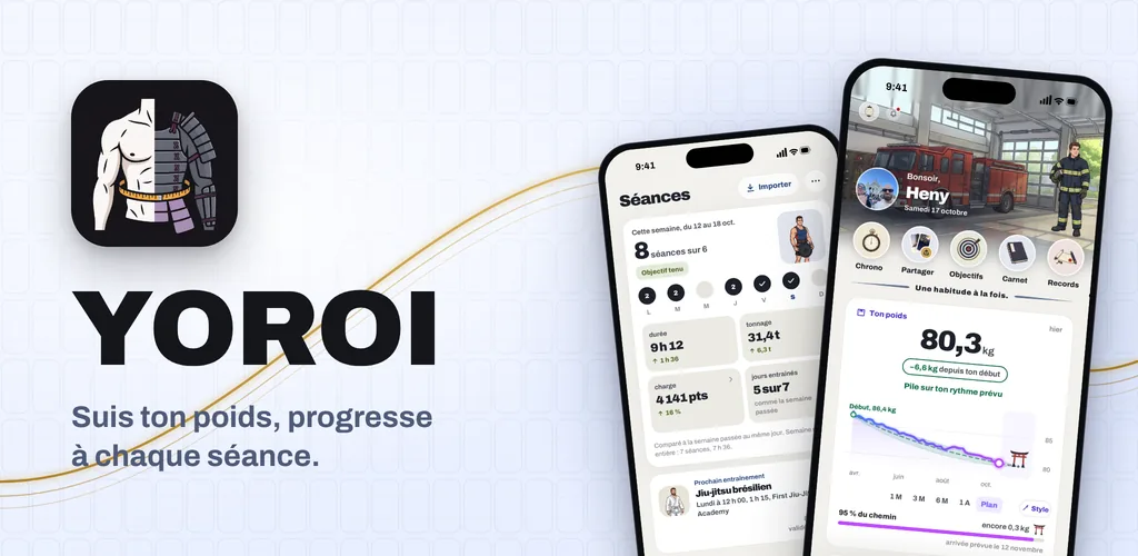 YOROI : suis ton poids, progresse à chaque séance