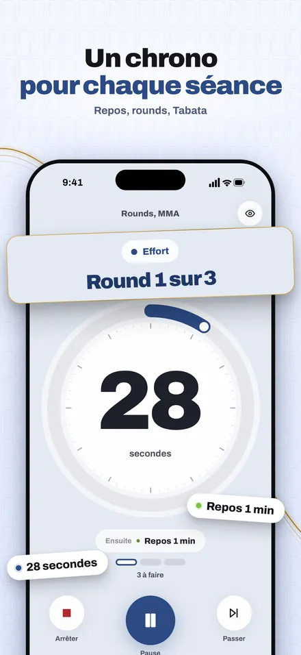 Un chrono pour chaque séance